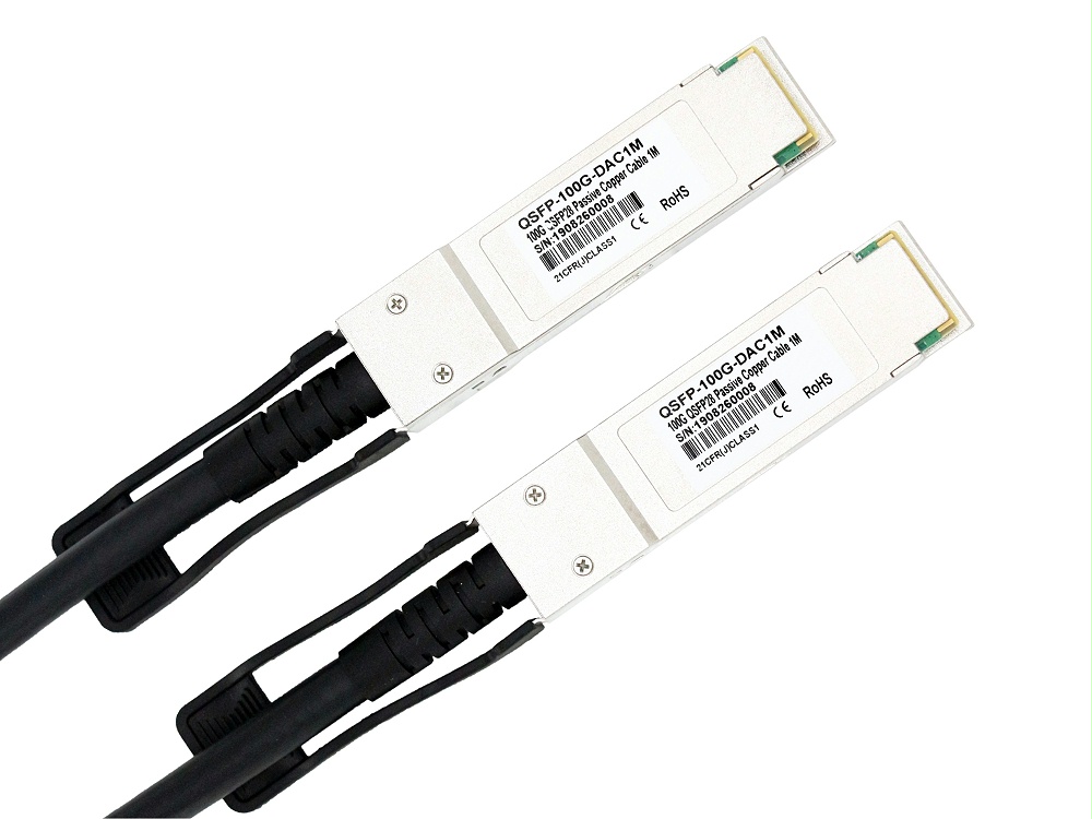 华为(HUAWEI)兼容 DAC-Q28-100G-1M QSFP28 转 QSFP28 DAC高速线缆