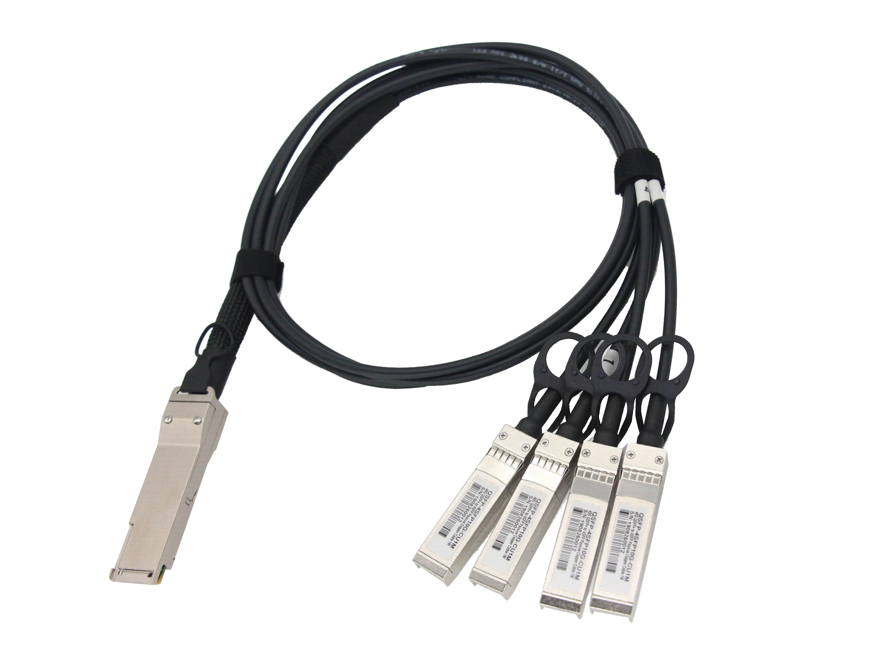 极进(Extreme)兼容10202 40G QSFP+ 转 4 SFP+ 无源铜缆高速线缆