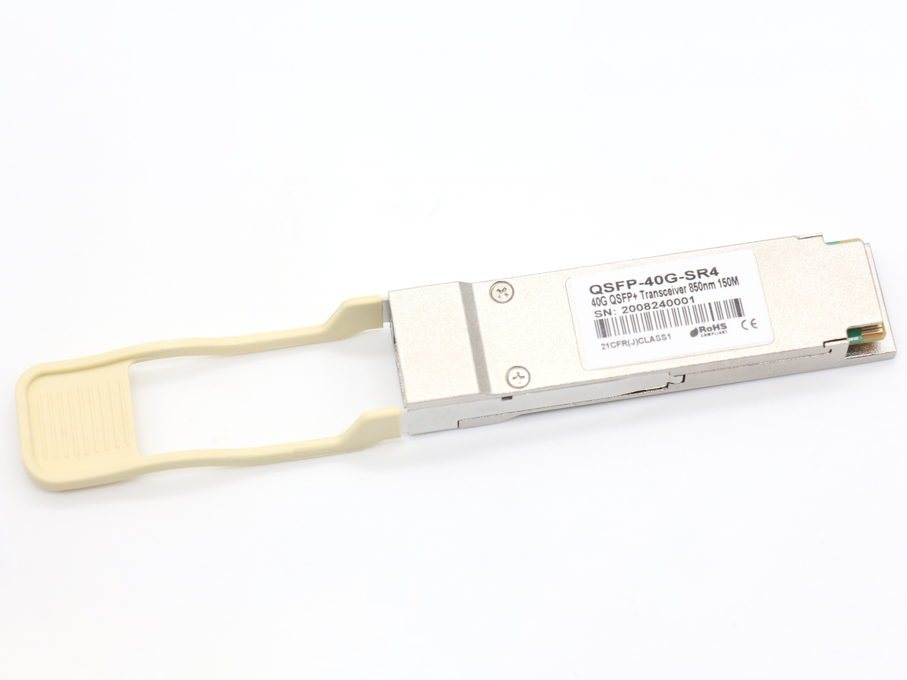 40G光模块QSFP+多模双芯150M双LC接口850nm带DDM QSFP-40G-SR4