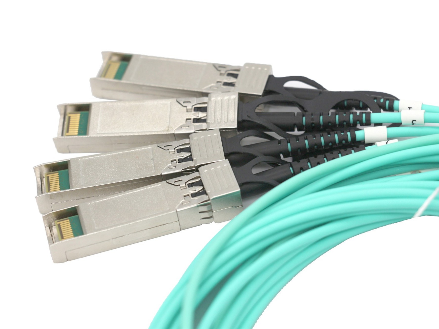 Arista Networks兼容AOC-Q-4S-100G QSFP28 转 4xSFP28 AOC堆叠线