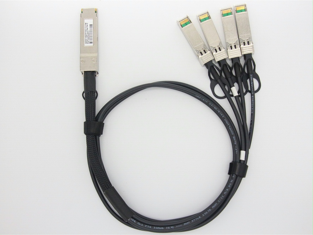 QSFP-4X10G-CU1M CISCO思科兼容 QSFP+ TO 4SFP+DAC无源铜缆高速