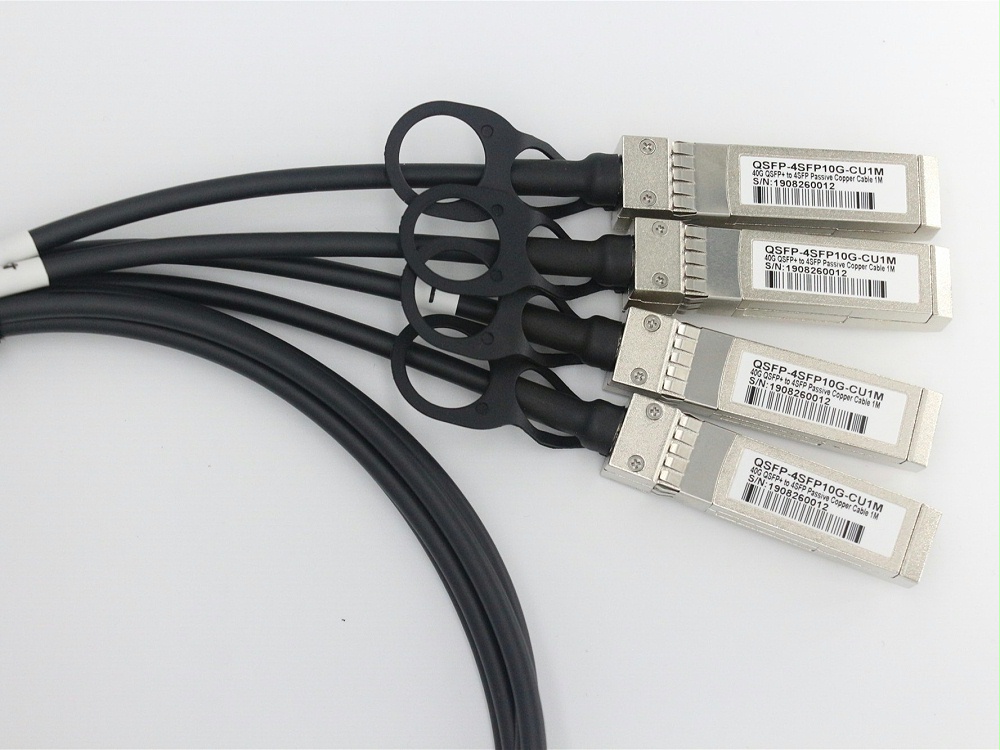 QSFP-4X10G-CU1M CISCO思科兼容 QSFP+ TO 4SFP+DAC无源铜缆高速线缆