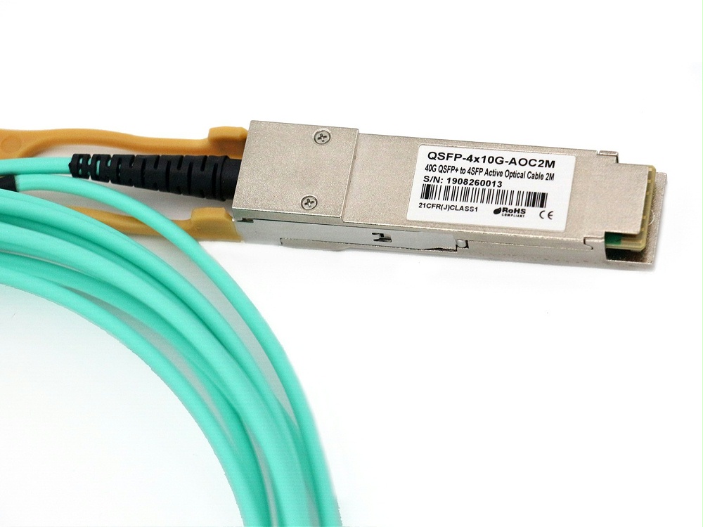 QSFP-4X10G-AOC1M HP惠普兼容 QSFP+ TO 4SFP+ AOC有源光缆电缆