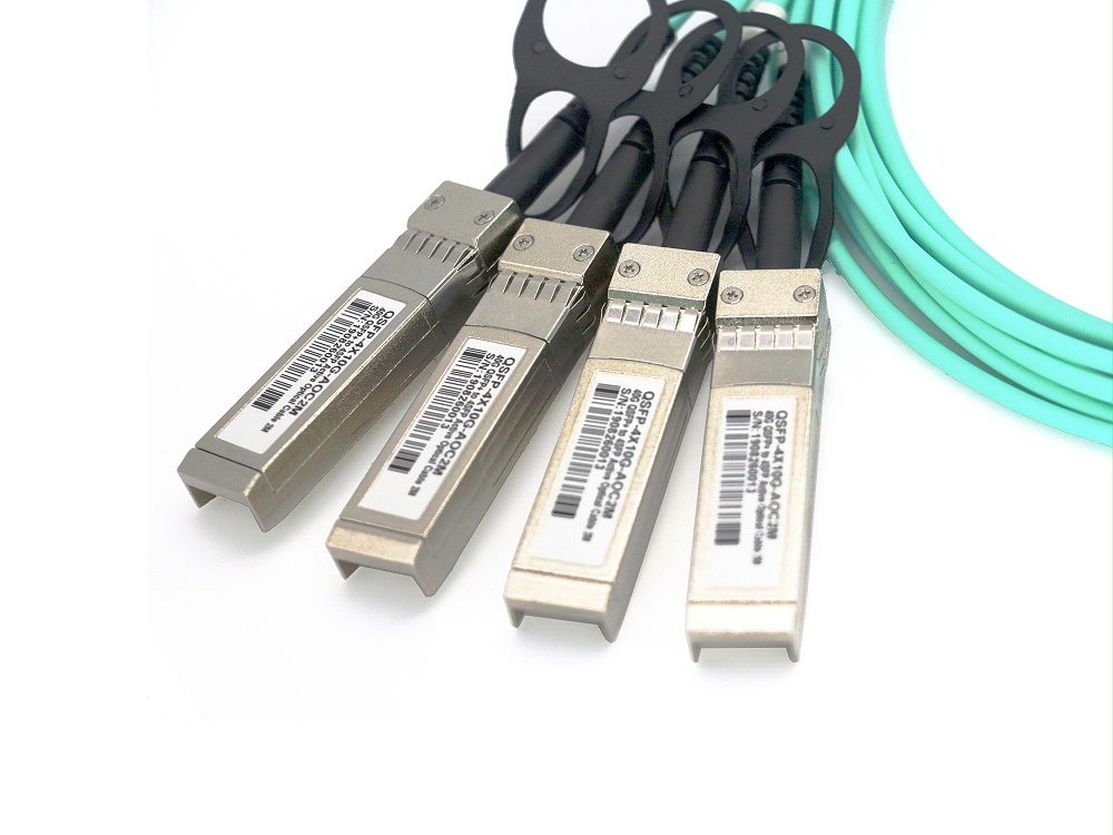 QSFP-4X10G-AOC1M H3C华3兼容 QSFP+ TO 4SFP+ AOC有源光缆电缆_副本