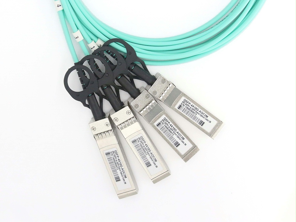 QSFP-4X10G-AOC1M H3C华3兼容 QSFP+ TO 4SFP+ AOC有源光缆电缆_副本