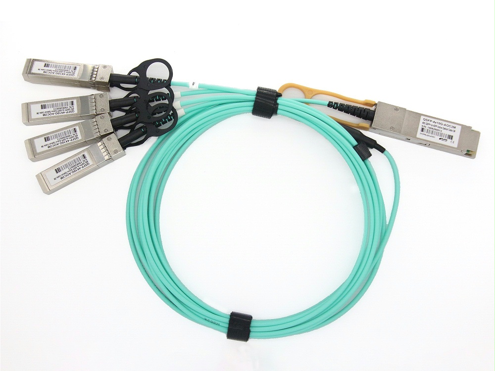 QSFP-4X10G-AOC1M H3C华3兼容 QSFP+ TO 4SFP+ AOC有源光缆电缆_副本