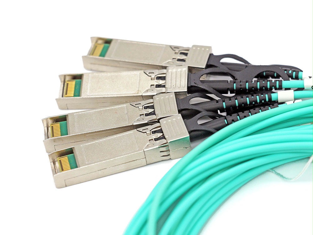 QSFP28-4X25G-AOC1M H3C华3兼容QSFP28 TO 4SFP28 AOC有源光缆电缆