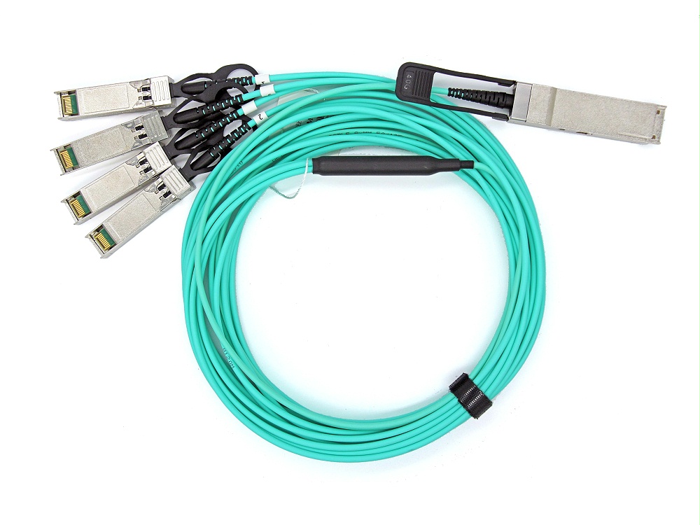 QSFP28-4X25G-AOC1M 华为HUAWEI兼容 QSFP28 TO 4SFP28 AOC有源光缆