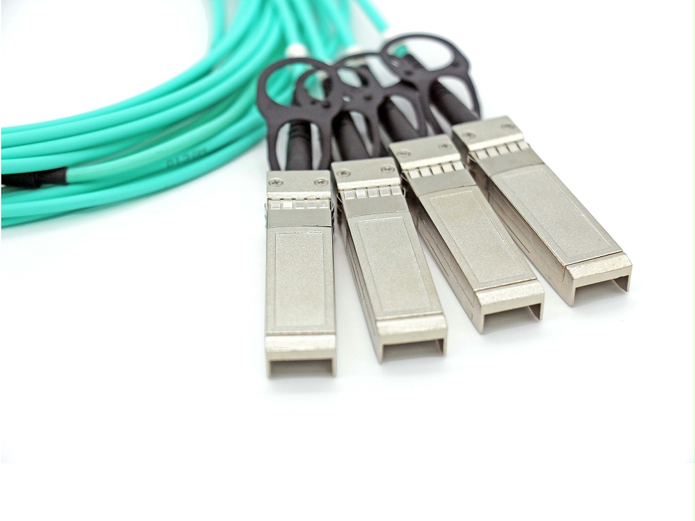 QSFP28-4X25G-AOC1M 华为HUAWEI兼容 QSFP28 TO 4SFP28 AOC有源光缆